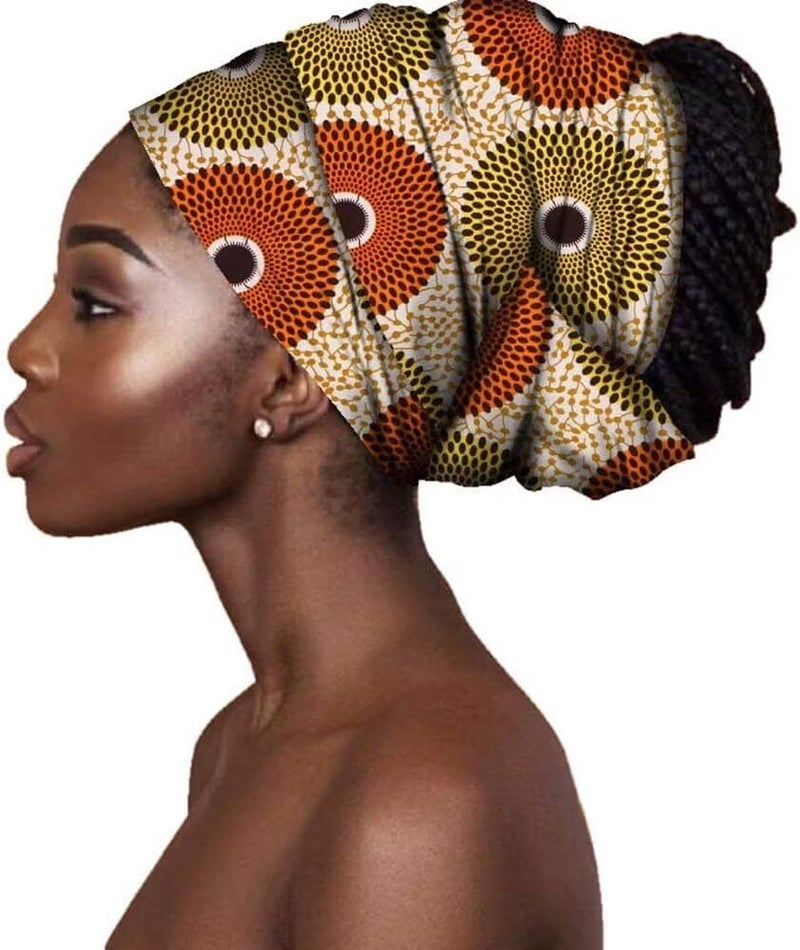 VeritableWax African Headwraps for Women Head Wraps Ankara Wrap Head Scarf - Image 1